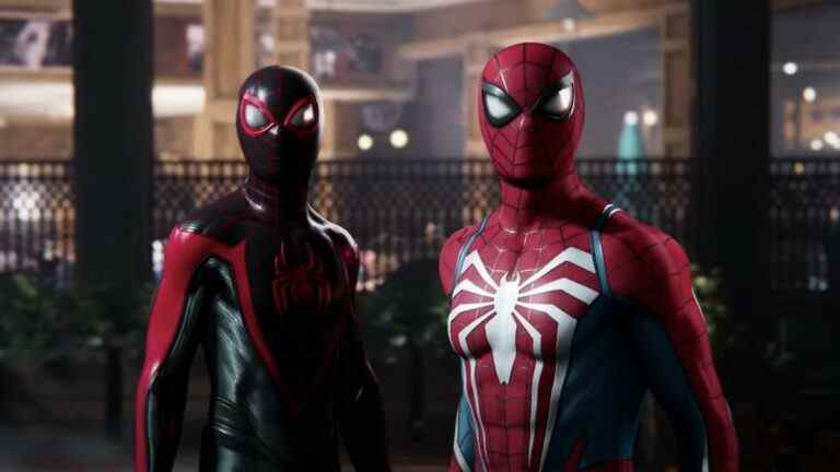 Peter Parker and Miles Morales in the trailer for Marvel