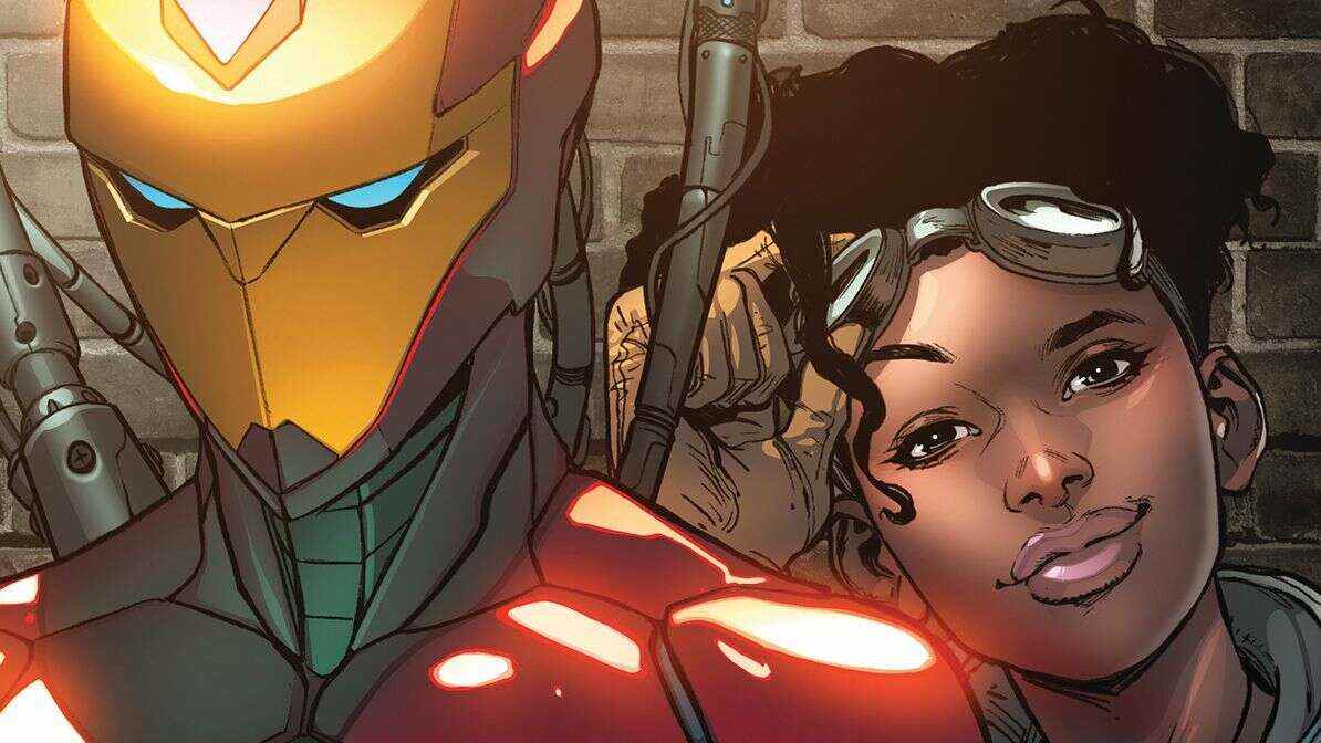 Ironheart Set Photos Fuite montrant l'armure de Riri et le méchant du MCU Show
