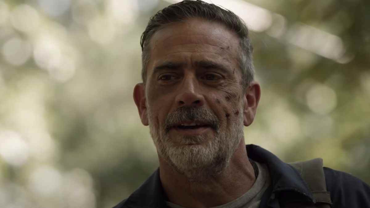 Negan outdoors in the Walking Dead