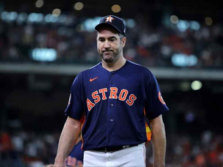 Justin Verlander des Astros part avec une gêne au mollet droit