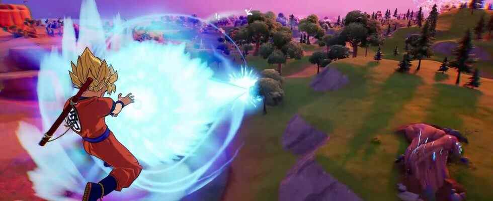 Kamehameha de Dragon Ball pourrait être l'ajout le plus digne de tous les temps à Fortnite