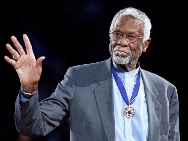 La NBA retirera le maillot du pionnier Bill Russell tout au long de la ligue