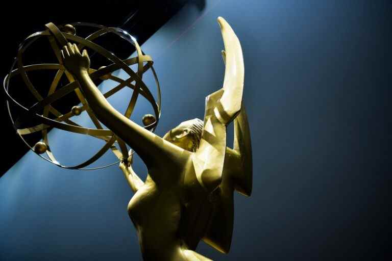 LOS ANGELES, CALIFORNIA - SEPTEMBER 19: Emmy statuette at the 71st Emmy Awards Preview Day at Microsoft Theater on September 19, 2019 in Los Angeles, California. (Photo by Rodin Eckenroth/Getty Images)