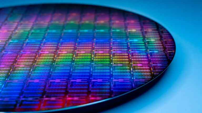 Intel CPU wafer