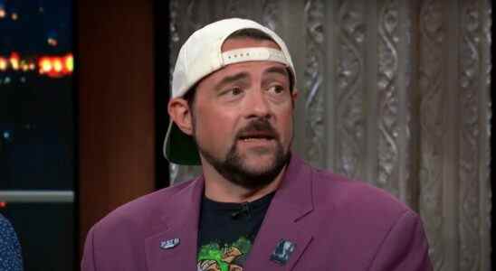 Kevin Smith speaking on The Late Show with Stephen Colbert