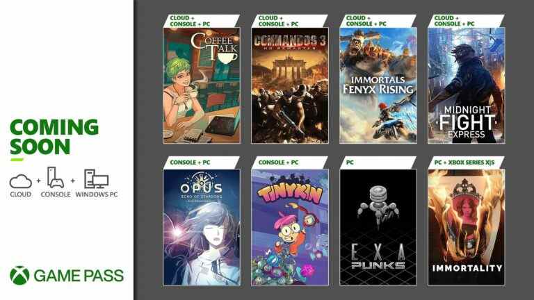 La prochaine vague de jeux Xbox Game Pass comprend Immortality, Immortals Fenyx Rising et Tinykin
