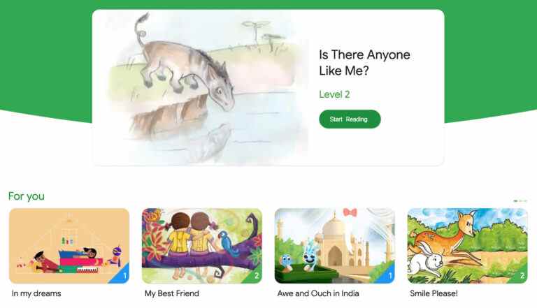 L’application d’apprentissage de la lecture de Google pour les enfants est désormais disponible sur le Web