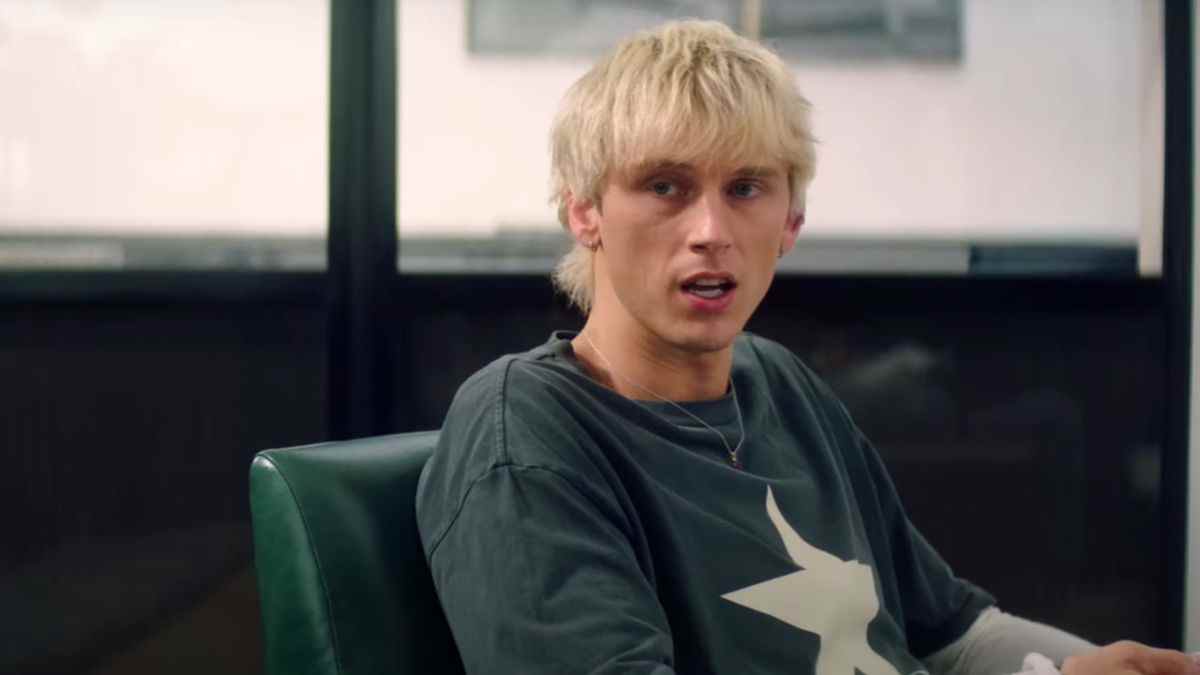 screenshot of Machine Gun Kelly in Good Mourning trailer