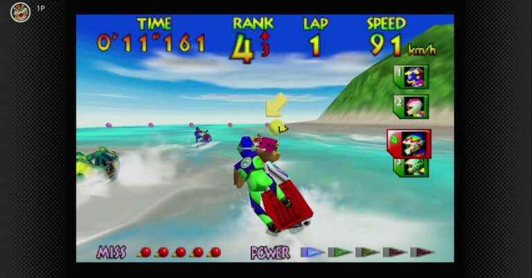 Le classique de la course de jet ski Wave Race 64 débarque sur Nintendo Switch Online
