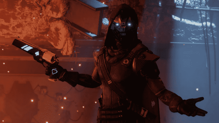 Destiny 2 character Cayde-6 shrugging