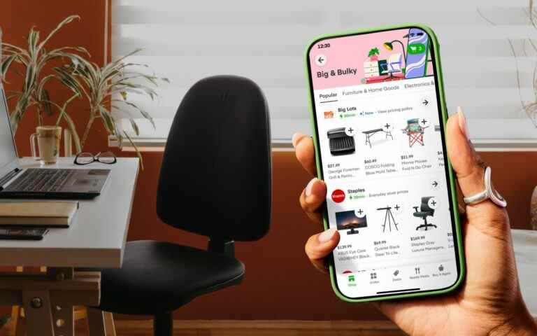 Le service « Big & Bulky » d’Instacart vous permet de commander des articles volumineux et volumineux