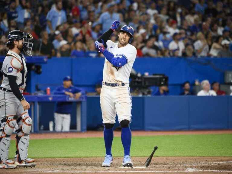 Le voltigeur des Blue Jays George Springer réintégré après 10 jours d’IL