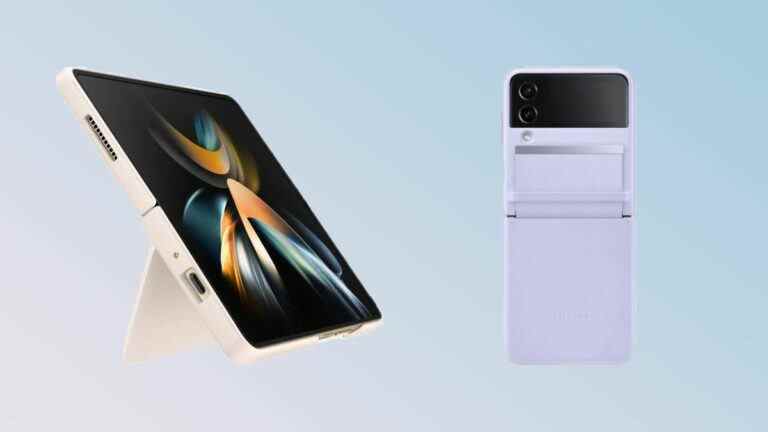 Les accessoires Samsung Galaxy Z Fold 4 et Galaxy Z Flip 4 fuient à l’approche du lancement