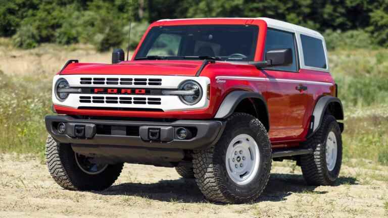 Les éditions Ford Bronco et Bronco Sport Heritage 2023 sont presque gratuitement rétro