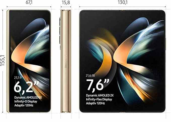 Dimensions du Samsung Galaxy Z Fold 4