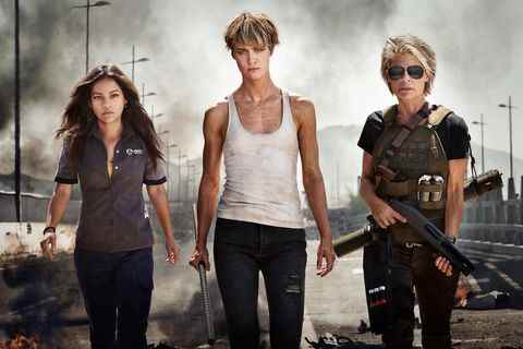 natalia reyes, mackenzie davis, linda hamilton, terminateur sombre destin