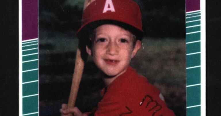 Mark Zuckerberg frappe un NFT de sa carte de baseball Little League pour une raison quelconque