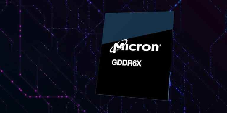 Mémoire Micron 24GT/s GDDR6X en production : à temps pour Lovelace