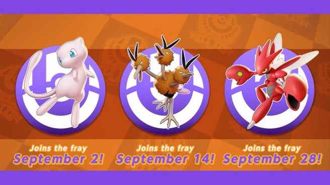 Pokemon Unite Mew, Dodrio et Scizor