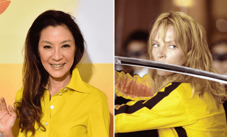 Michelle Yeoh dit que Tarantino ne l'a pas choisie pour "Kill Bill" parce que personne "ne croirait qu'Uma Thurman pourrait te botter le cul" doit lire
	
	
