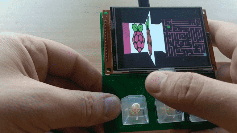 Raspberry Pi Pico alimente la console de jeu de poche