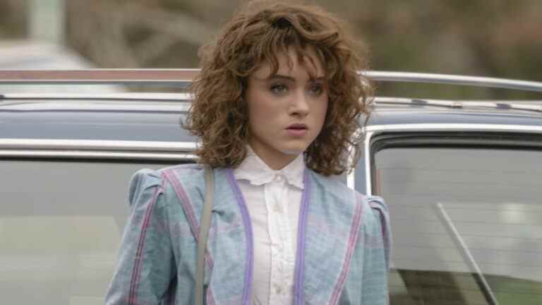 Natalia Dyer as Nancy on Stranger Things.