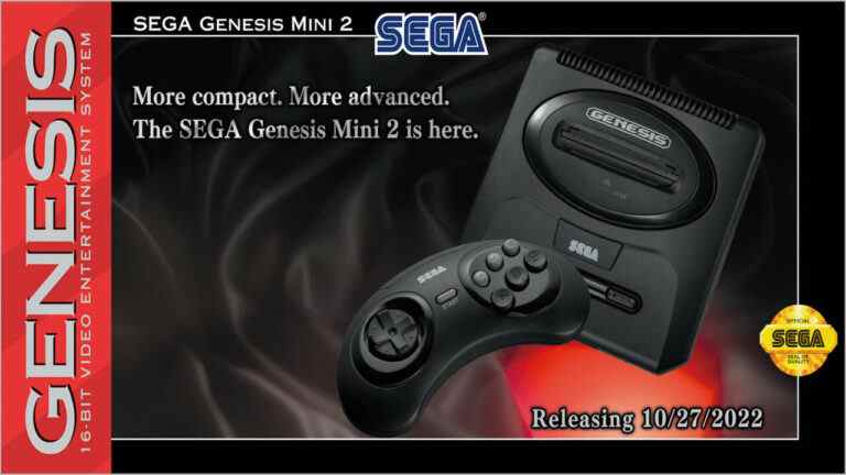 Sega Genesis Mini 2 a un stock limité, environ 10% de l'offre originale de Mini
