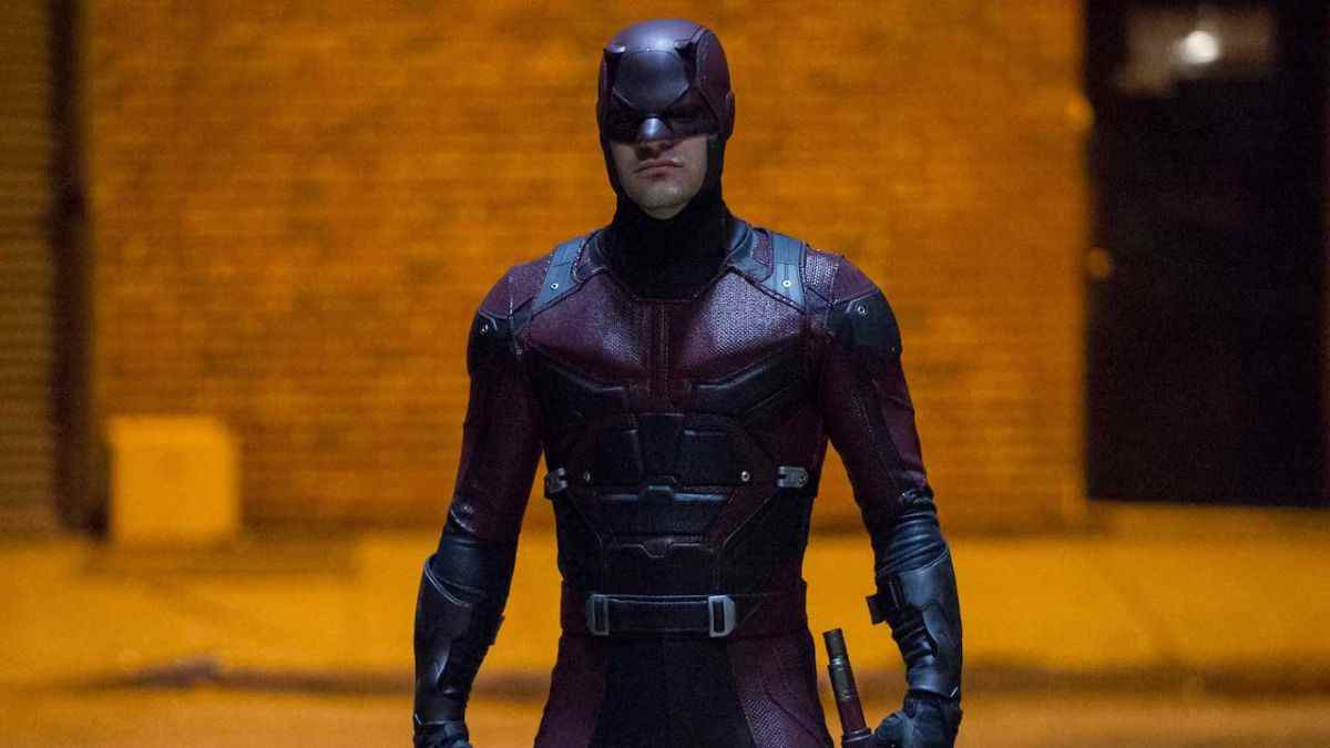 Costumed Daredevil in Netflix series