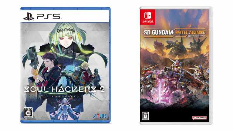 Sorties de jeux japonais de cette semaine : Soul Hackers 2, SD Gundam Battle Alliance, etc.    
