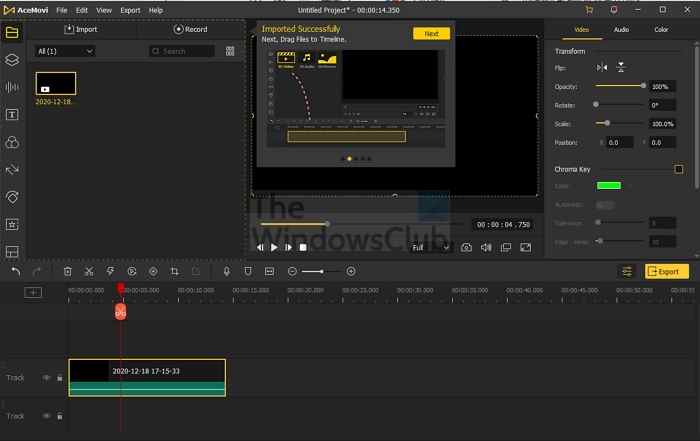 TunesKit AceMovi Video Editor : puissant logiciel de montage vidéo pour Windows