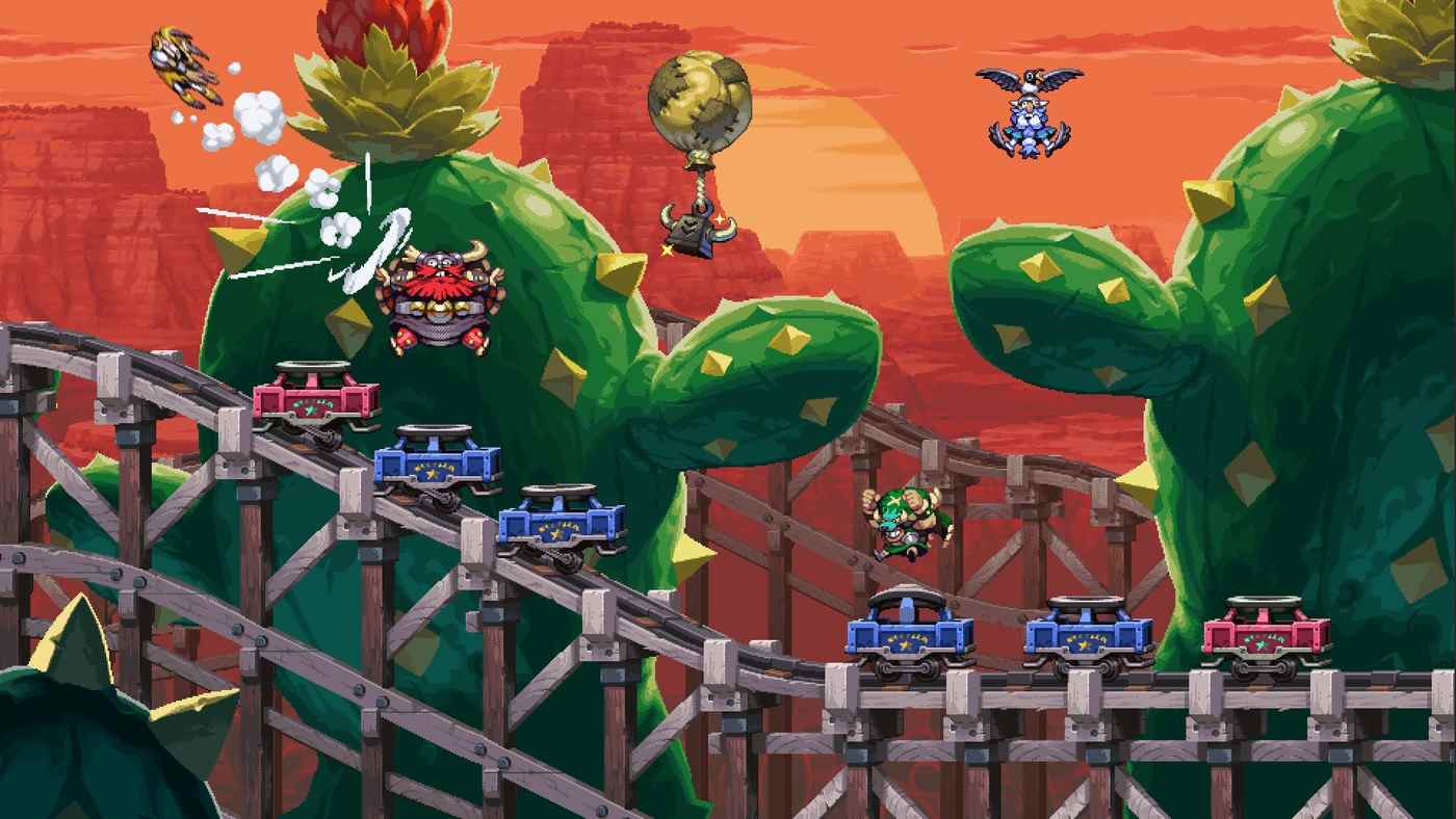 Vikings on Trampolines est le nouveau jeu incroyablement magnifique d'Owlboy Dev
