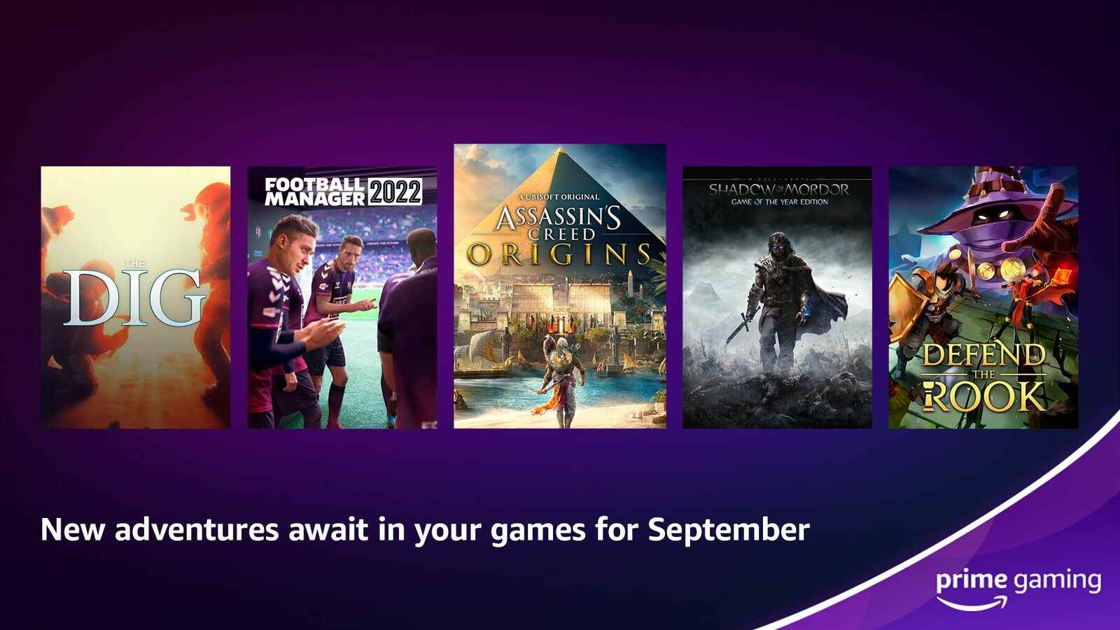 Voici la programmation de septembre d'Amazon Prime Gaming
