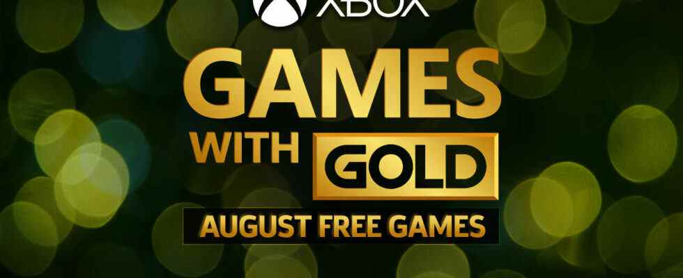 Xbox Games With Gold pour août 2022 : 2 jeux gratuits disponibles dès maintenant