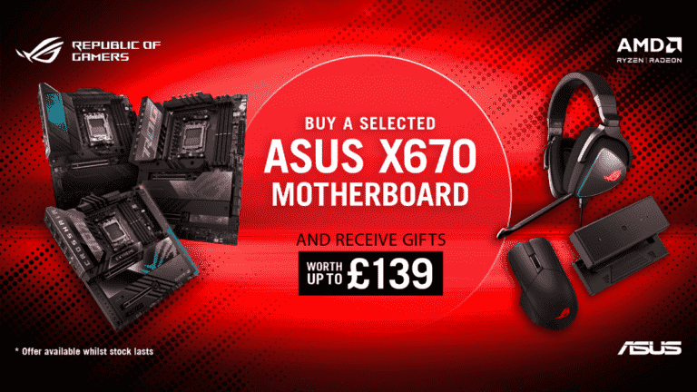 Asus offrira des cadeaux avec les cartes mères AMD X670E en promotion au Royaume-Uni