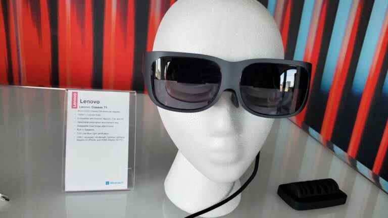 Lenovo Glasses T1 semble battre Apple sur le marché des lunettes AR