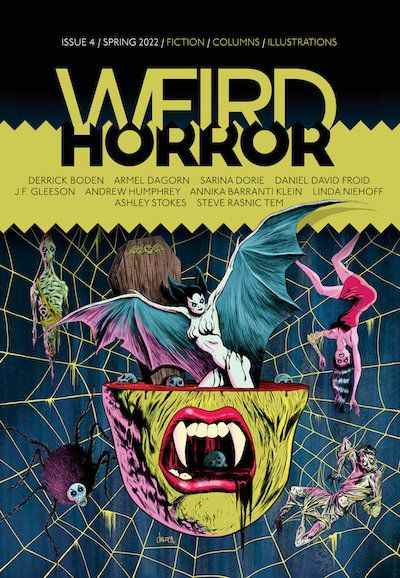 image de couverture du numéro du printemps 2022 de Weird Horror