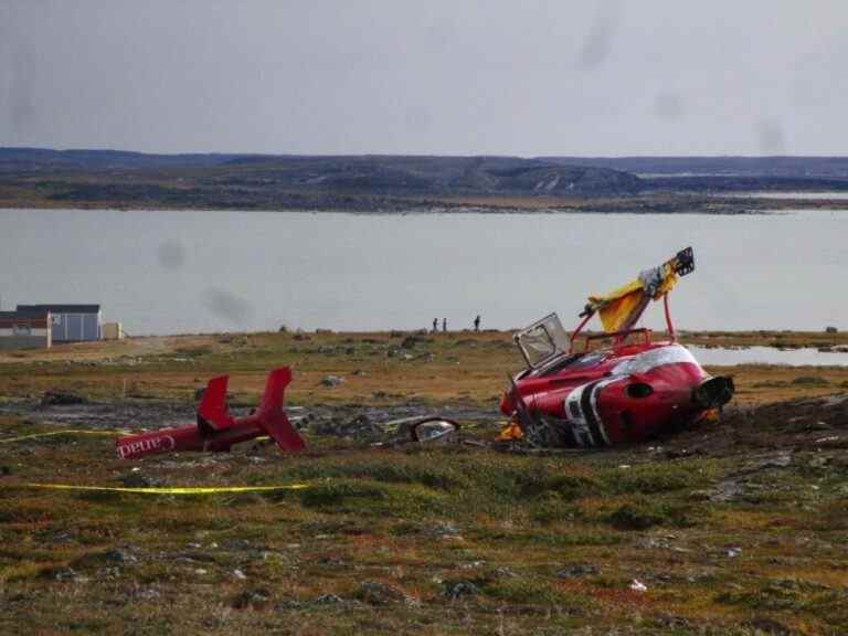 Un pilote de Transports Canada indemne après le crash spectaculaire d’un hélicoptère de la Garde côtière dans le nord du Québec