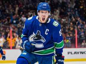 L'attaquant Bo Horvat des Canucks de Vancouver.