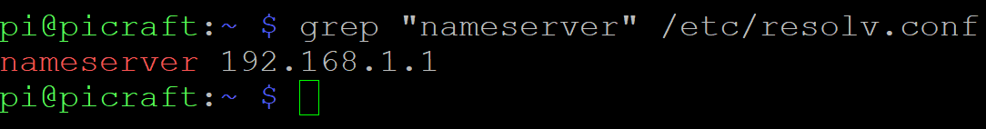 obtenir l'adresse de votre DNS local