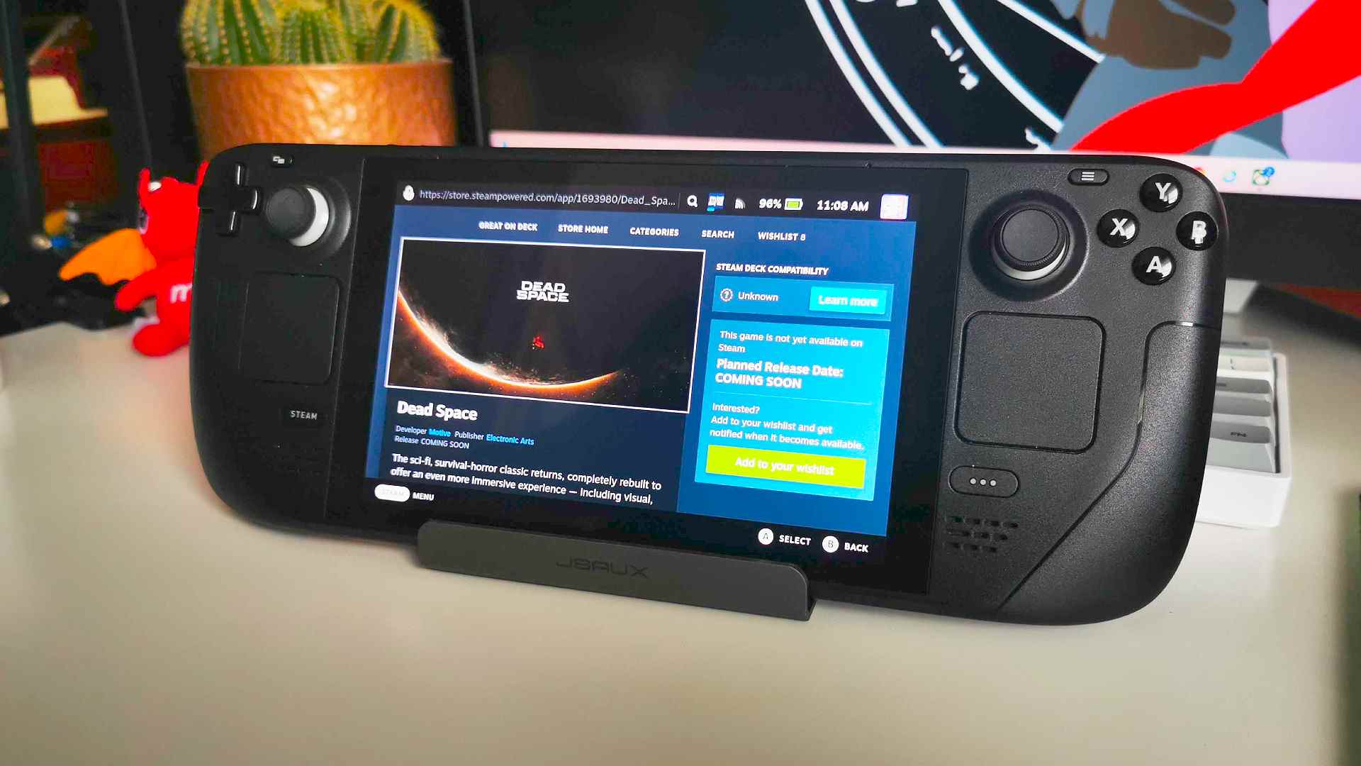 Configuration système requise pour Dead Space : Steam Deck avec la page vitrine à l'écran