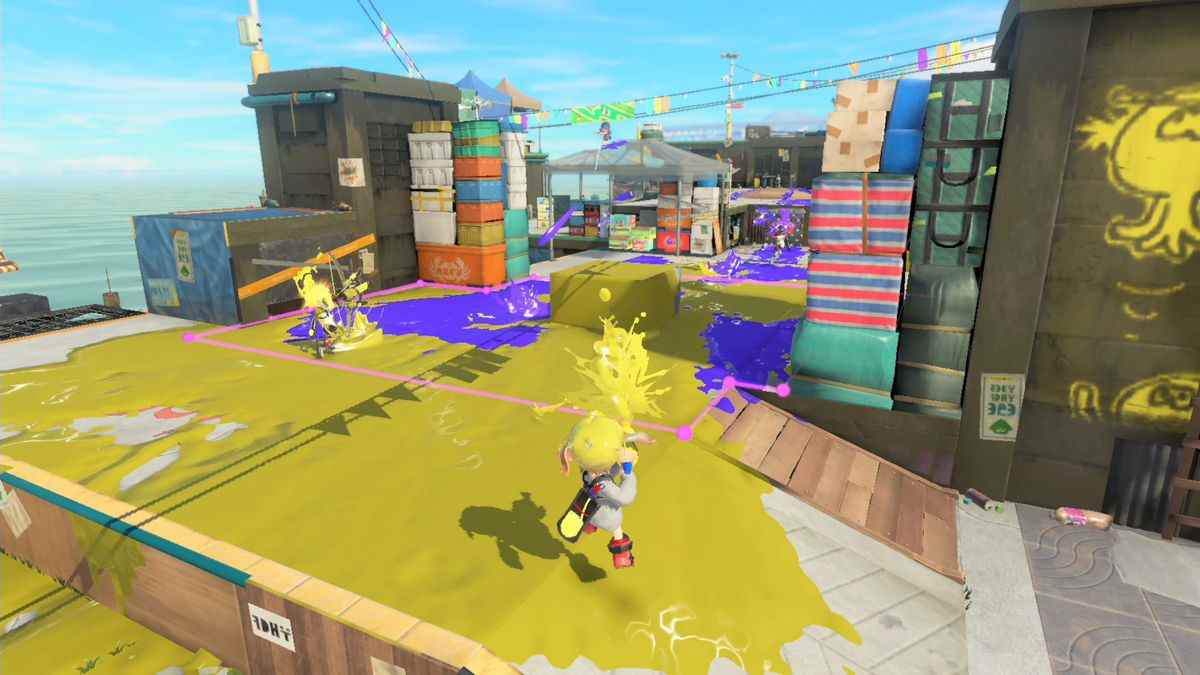 une image d'une bataille dans splatoon 3