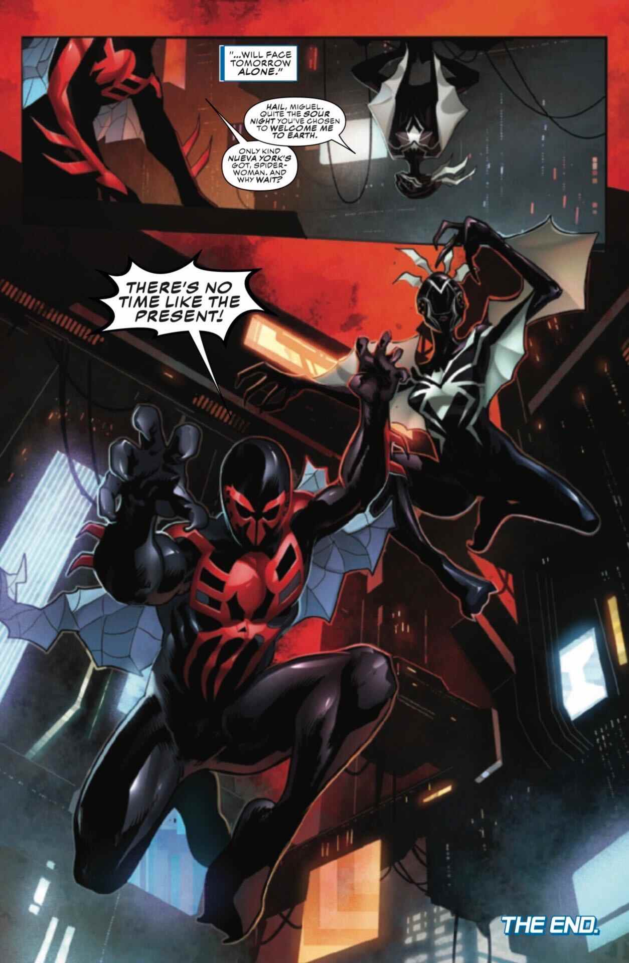 Spider-Man 2099: Exodus Omega art de Paul Fry et Dono Sanchez-Almara