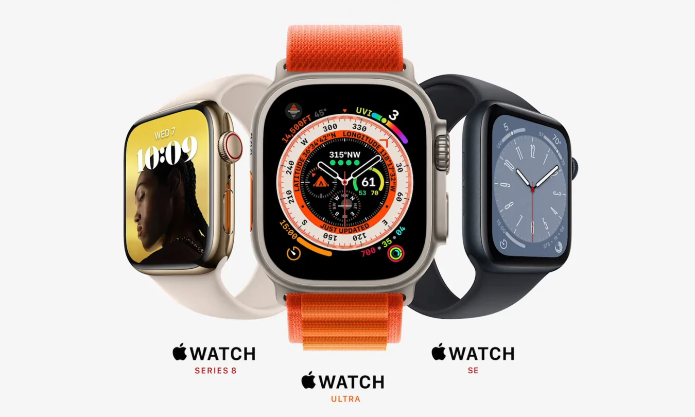 Gamme Apple Watch automne 2022