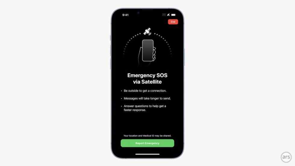Le SOS d'urgence par satellite sera gratuit pour les utilisateurs d'iPhone 14, mais uniquement pendant les deux premières années.