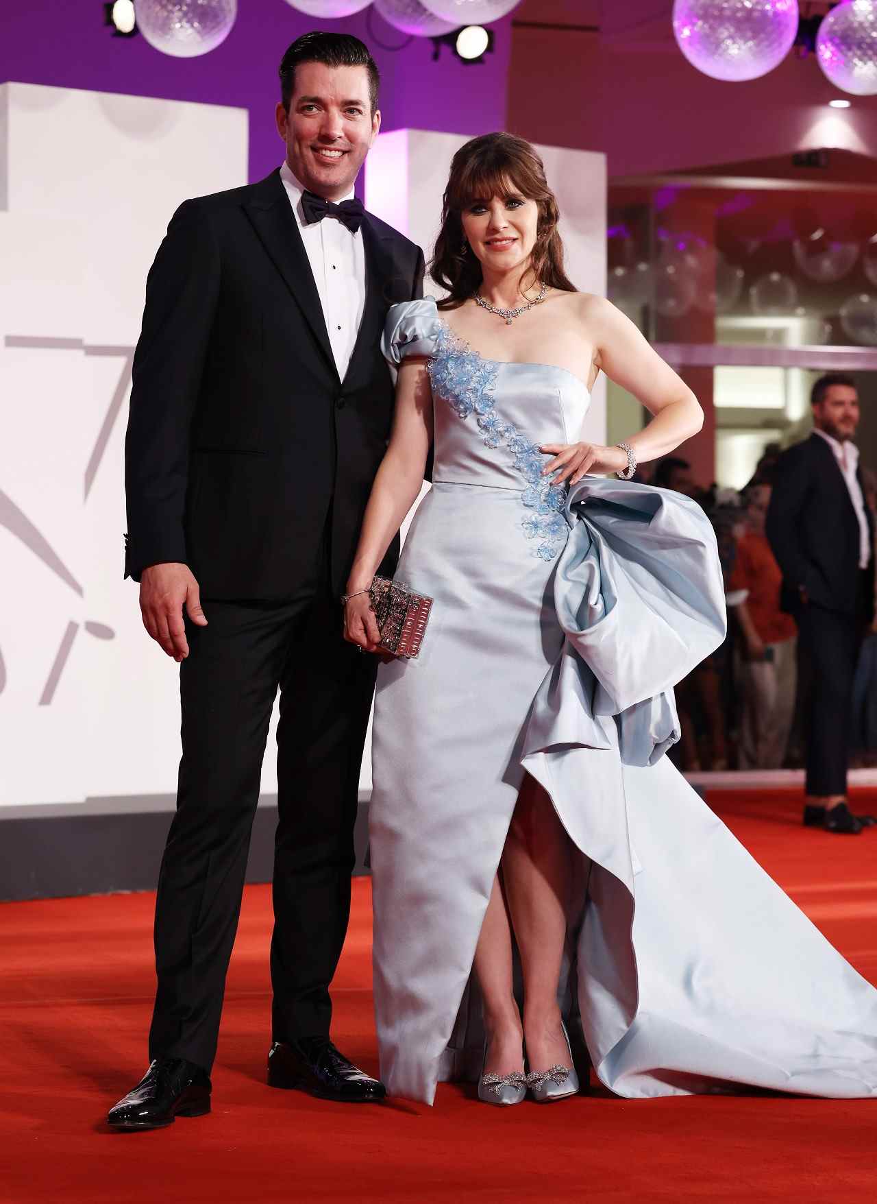 zooey deschanel et jonathan scott au festival du film de venise