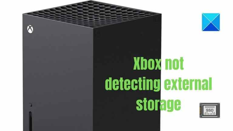 Xbox ne détecte pas le stockage externe [Fixed]