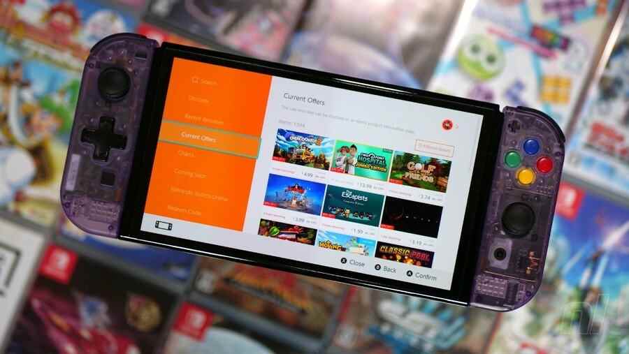 Page de la boutique en ligne de la Nintendo Switch