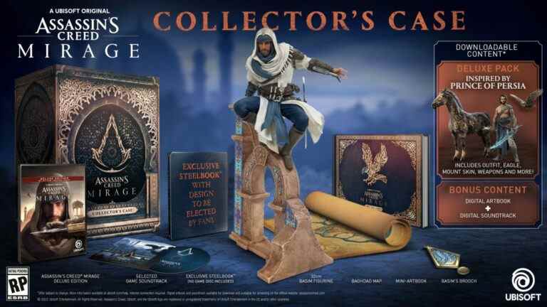 La mallette de collection Assassin’s Creed Mirage comprend une grande statue de Basim