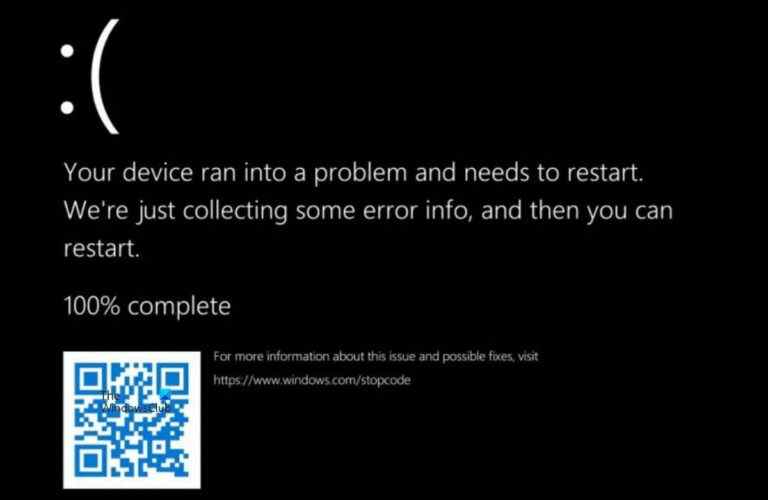 Écran EXCEPTION_ON_INVALID_STACK sous Windows 11