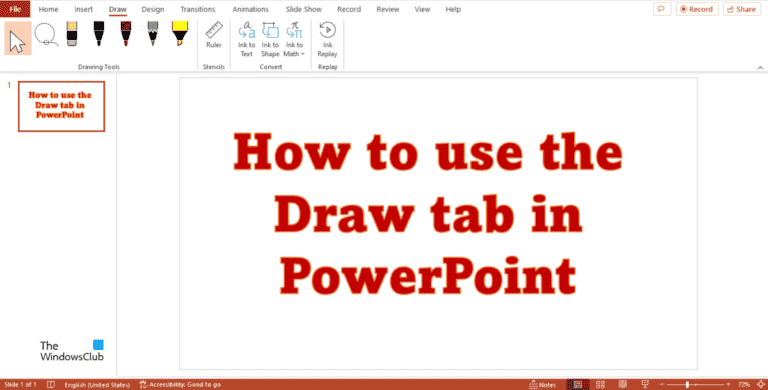 Comment utiliser l’onglet Dessiner dans PowerPoint pour dessiner sur des diapositives lors d’une présentation